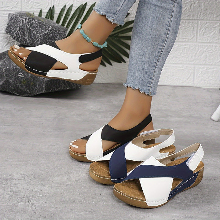 Sahara - Comfort Sandals with Cross Strap for Women