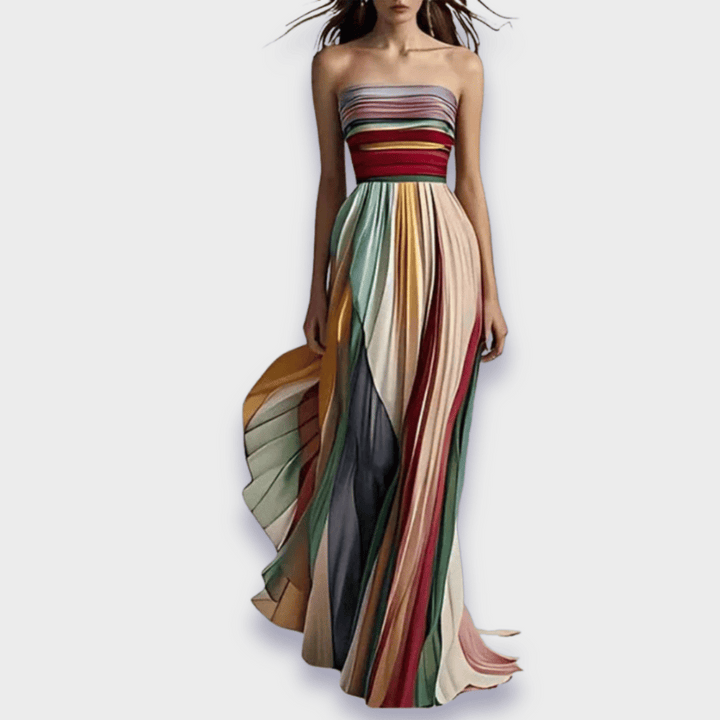 Gesine | Long Flowy Pleated Dress