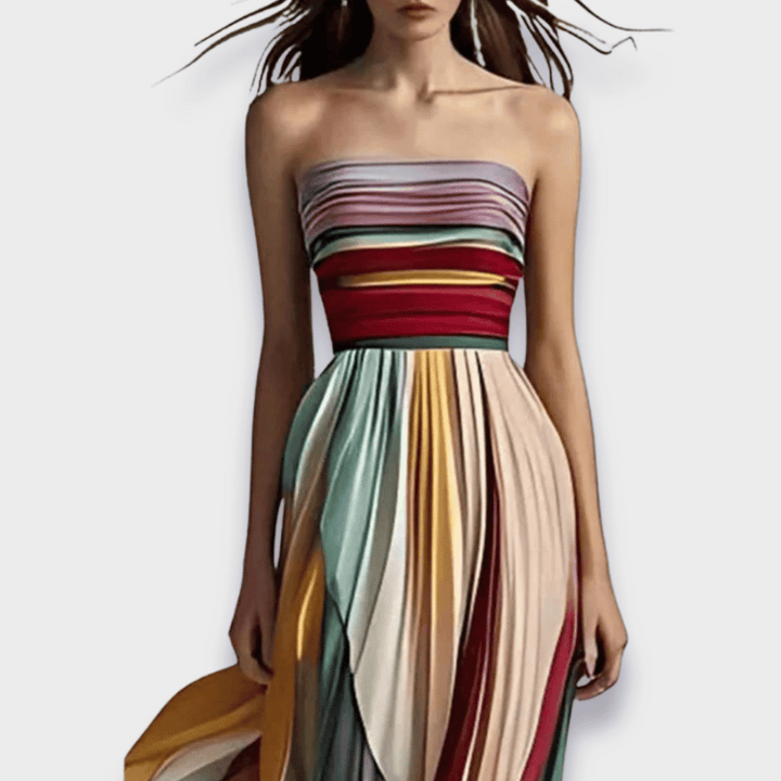 Gesine | Long Flowy Pleated Dress