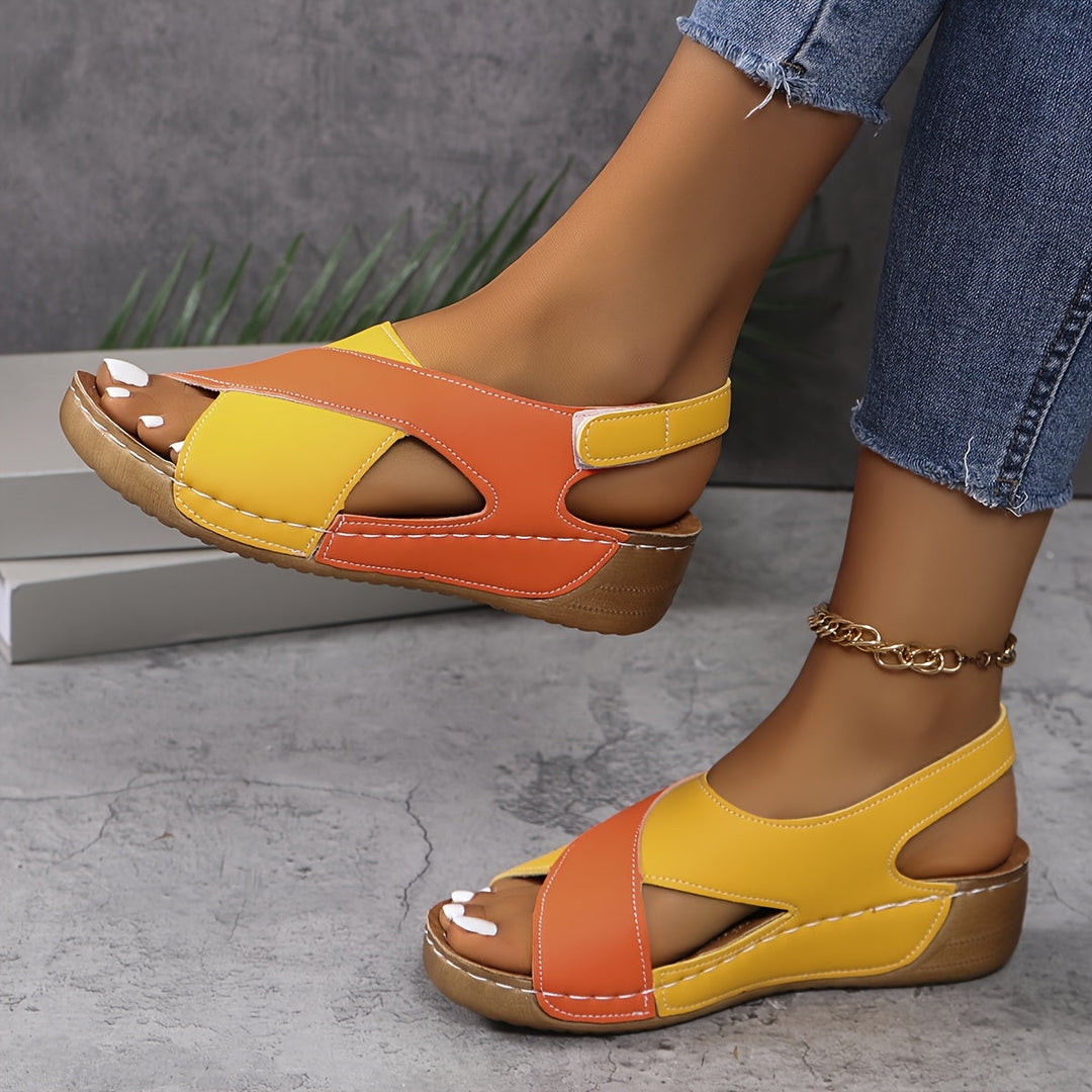 Sahara - Comfort Sandals with Cross Strap for Women