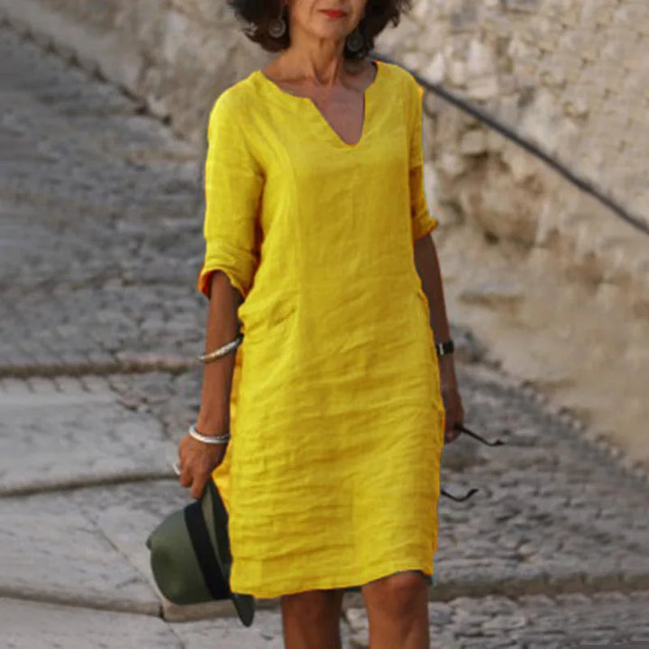 Mira – Casual Cotton Vintage-Inspired Mini Dress