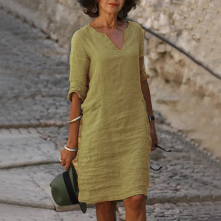 Mira – Casual Cotton Vintage-Inspired Mini Dress