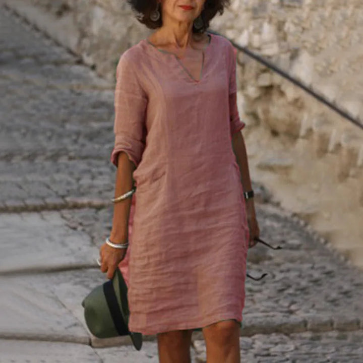 Mira – Casual Cotton Vintage-Inspired Mini Dress