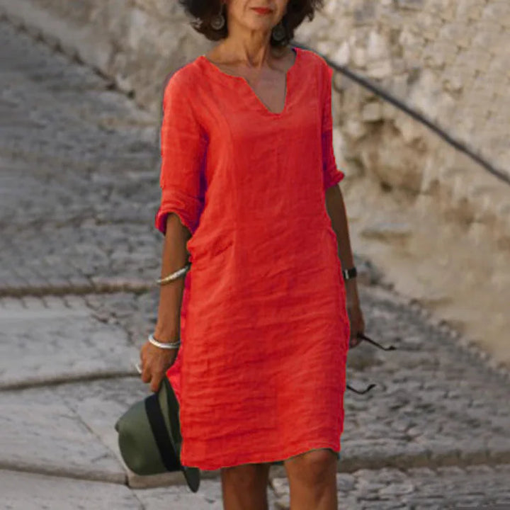Mira – Casual Cotton Vintage-Inspired Mini Dress