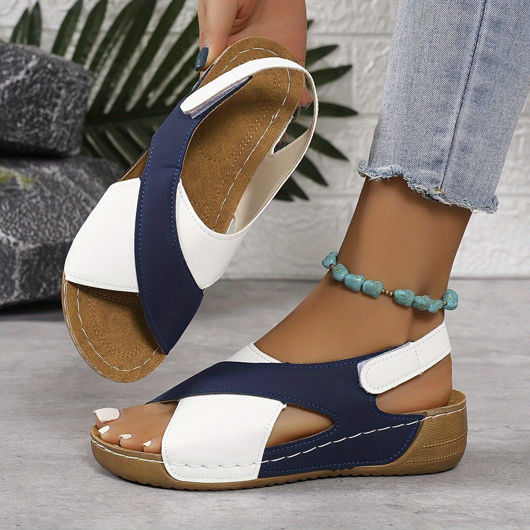 Sahara - Comfort Sandals with Cross Strap for Women