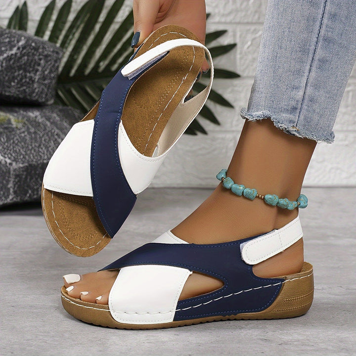 Sahara - Comfort Sandals with Cross Strap for Women