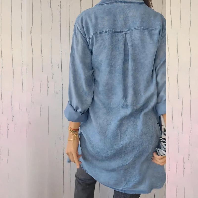 Deandra™ | Oversized Denim Shirt